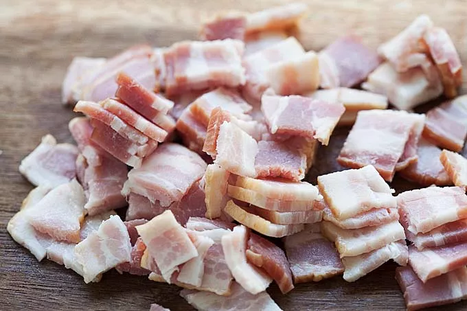 Thick-cut bacon.